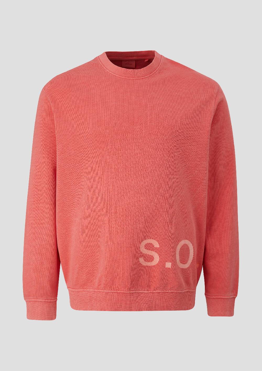 S.Oliver Baumwoll-Sweatshirt Mit Logo-Print