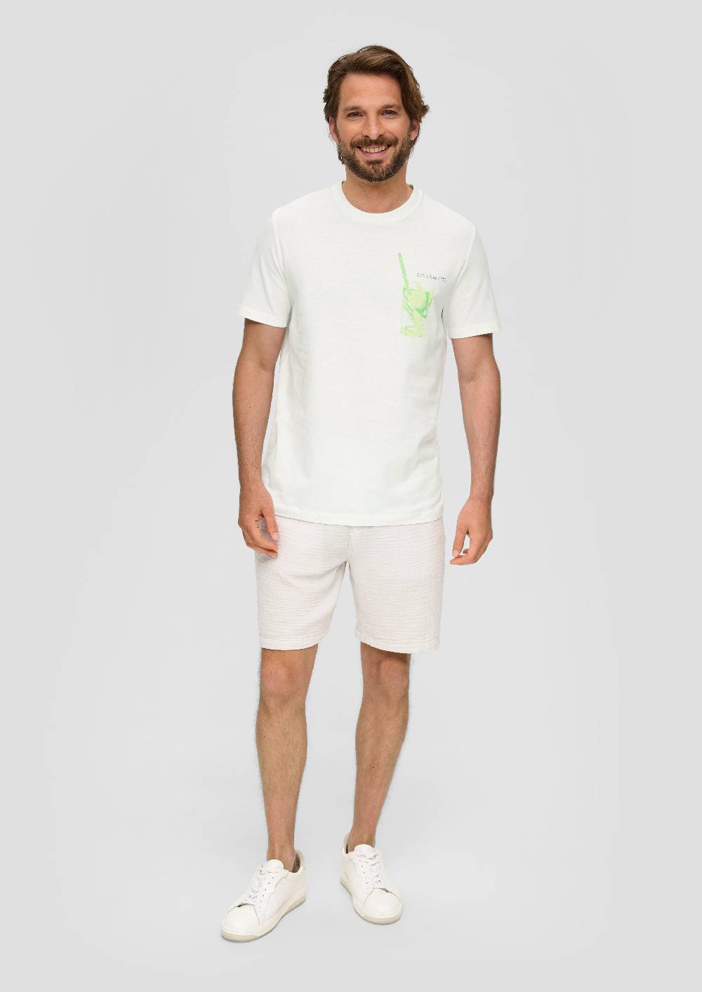 S.Oliver Baumwoll-T-Shirt Mit Frontprint