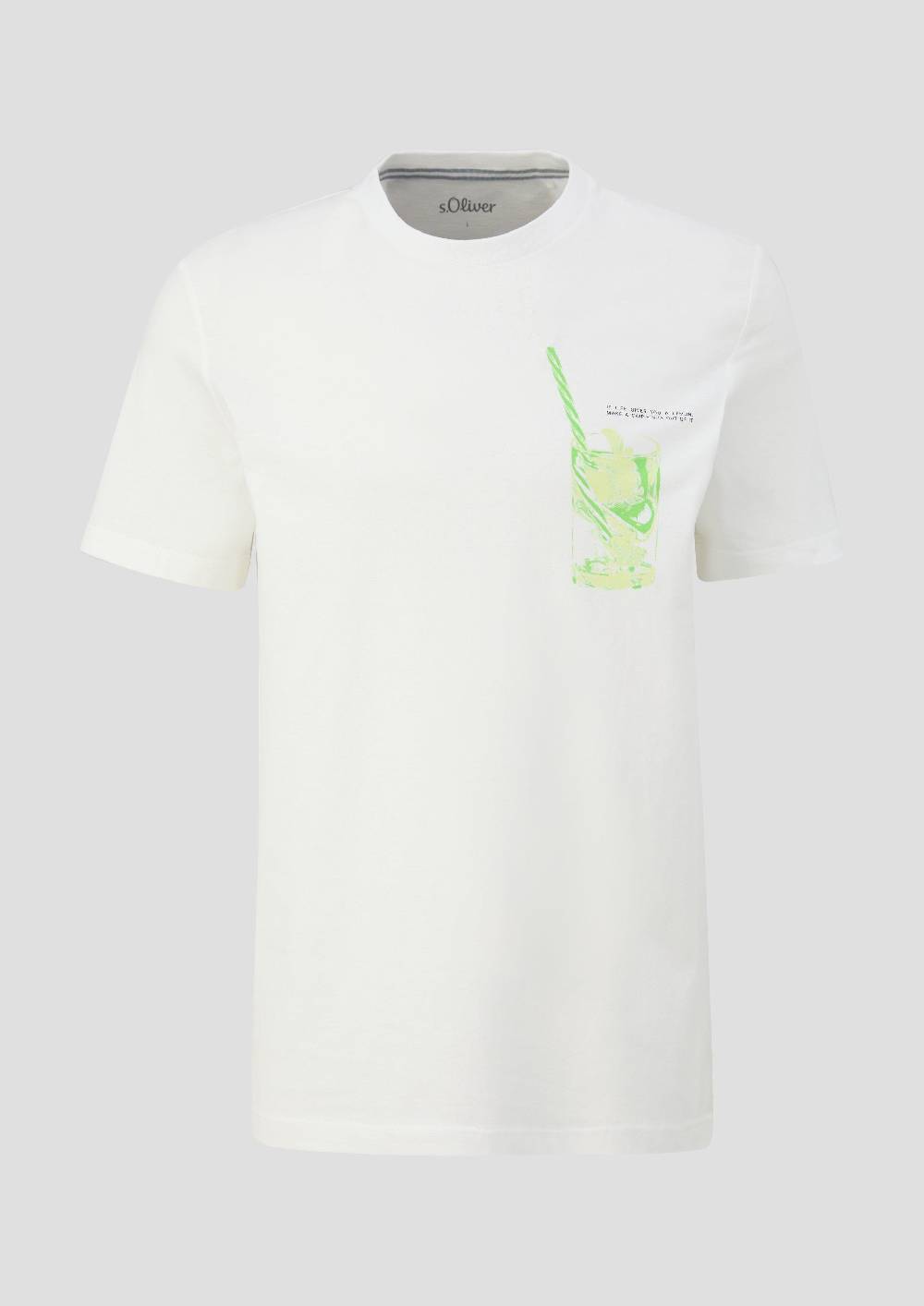 S.Oliver Baumwoll-T-Shirt Mit Frontprint