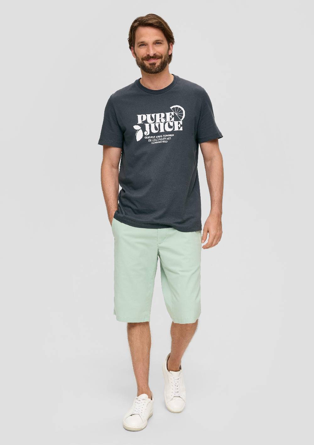 S.Oliver Baumwoll-T-Shirt Mit Frontprint