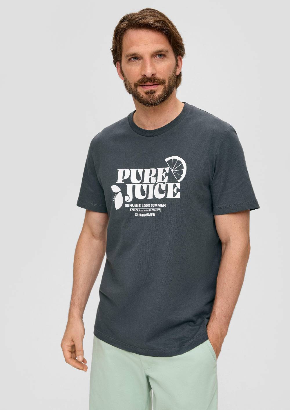 S.Oliver Baumwoll-T-Shirt Mit Frontprint