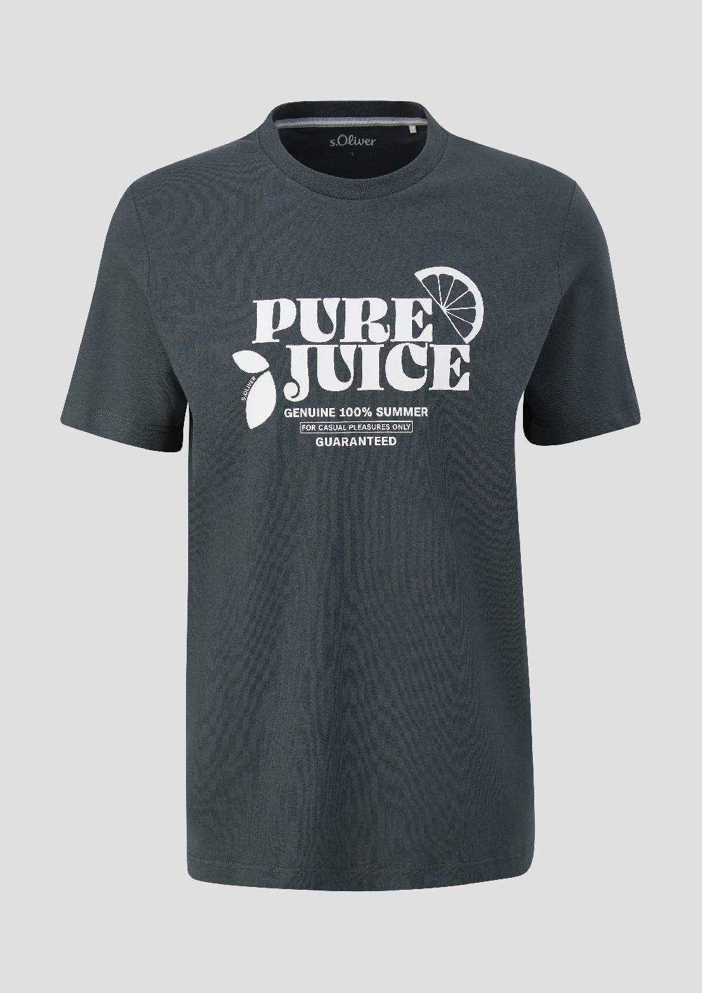 S.Oliver Baumwoll-T-Shirt Mit Frontprint