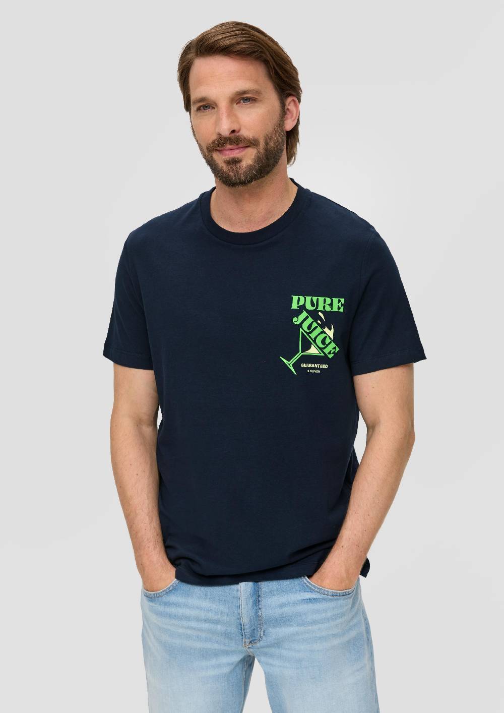 S.Oliver Baumwoll-T-Shirt Mit Frontprint