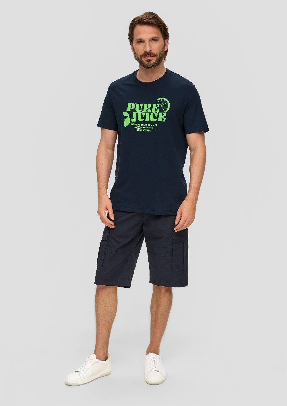 S.Oliver Baumwoll-T-Shirt Mit Frontprint