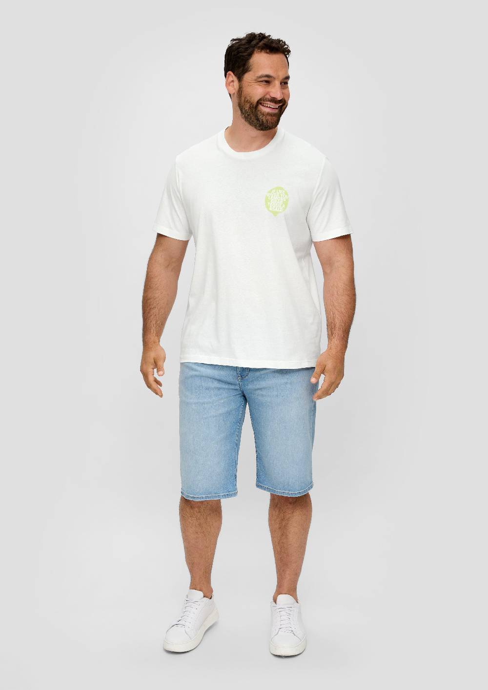 S.Oliver Baumwoll-T-Shirt Mit Frontprint