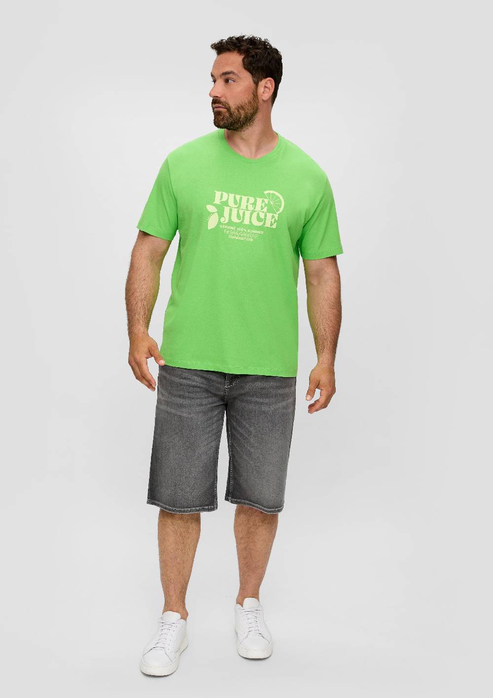 S.Oliver Baumwoll-T-Shirt Mit Frontprint