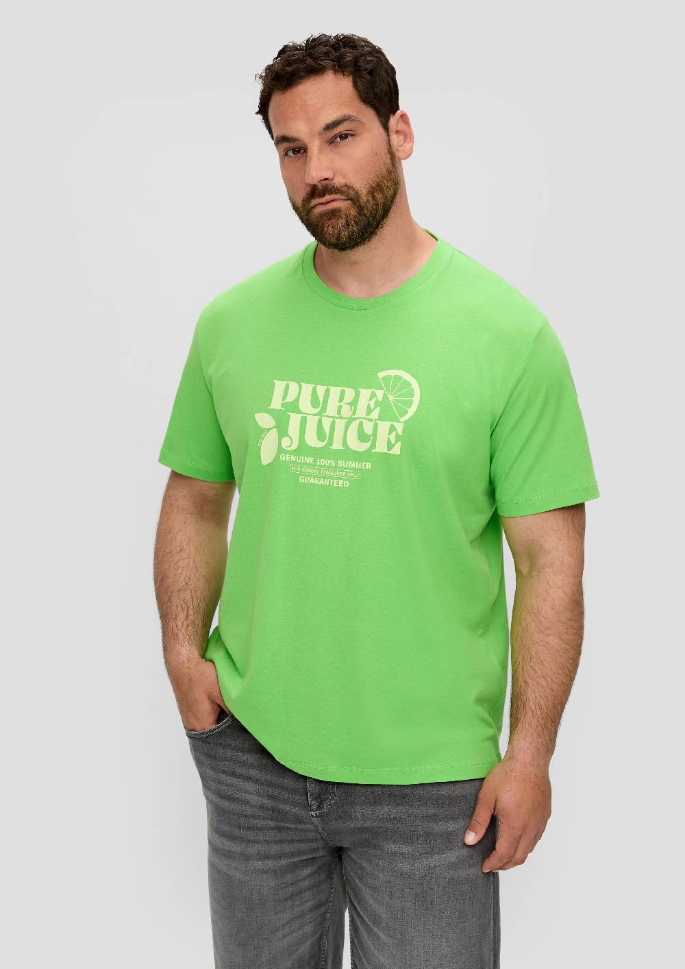 S.Oliver Baumwoll-T-Shirt Mit Frontprint