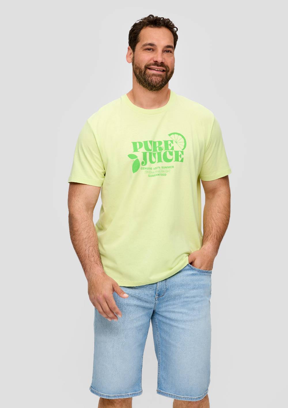 S.Oliver Baumwoll-T-Shirt Mit Frontprint