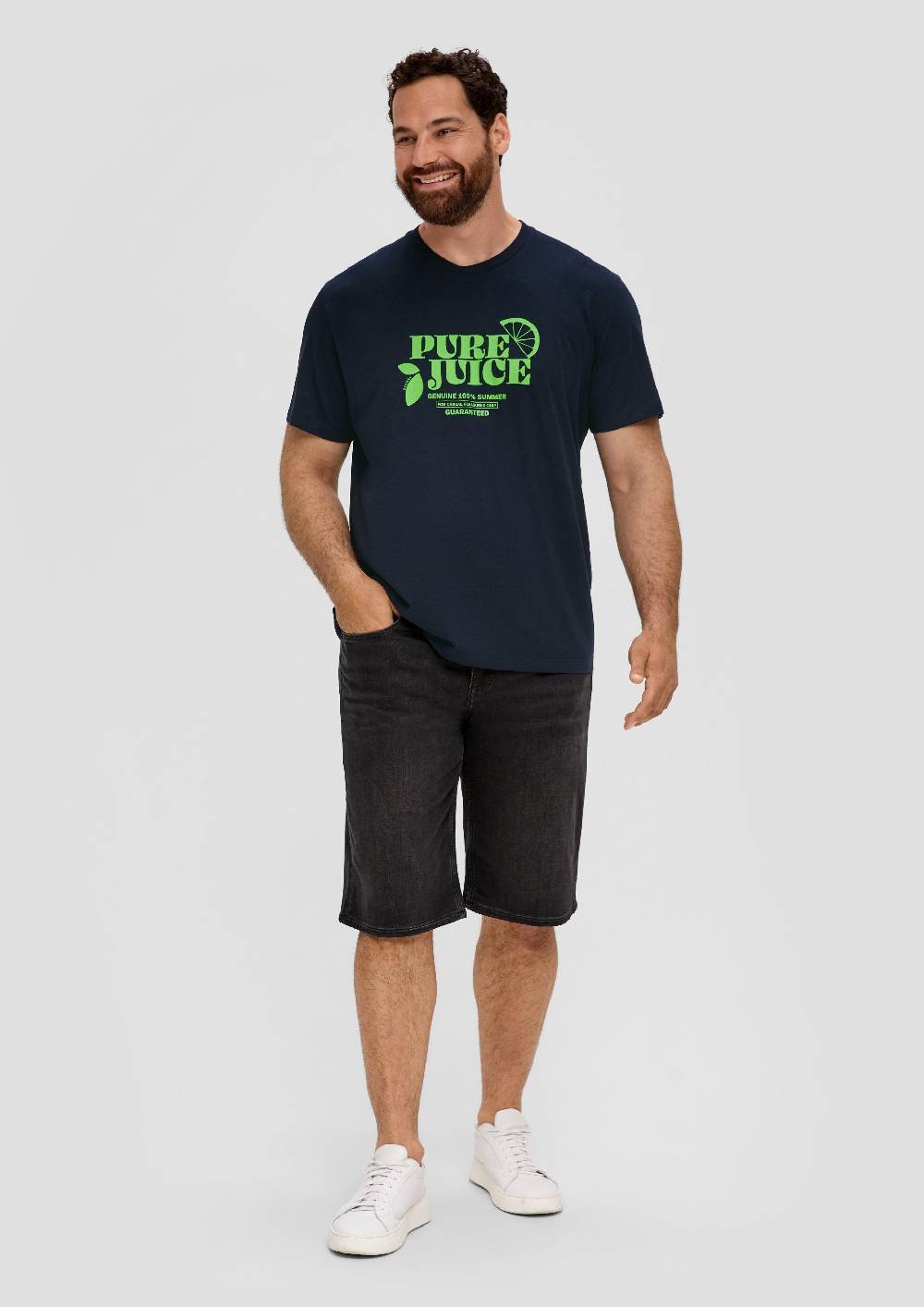 S.Oliver Baumwoll-T-Shirt Mit Frontprint