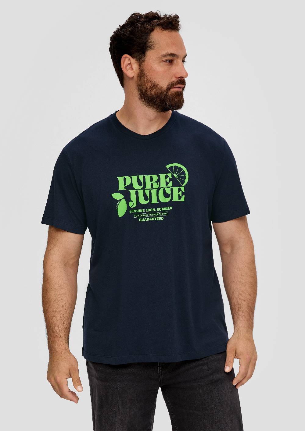 S.Oliver Baumwoll-T-Shirt Mit Frontprint