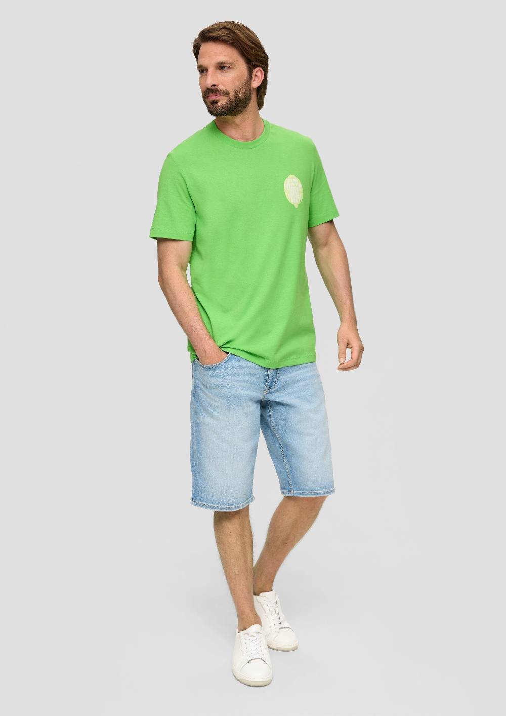 S.Oliver Baumwoll-T-Shirt Mit Frontprint