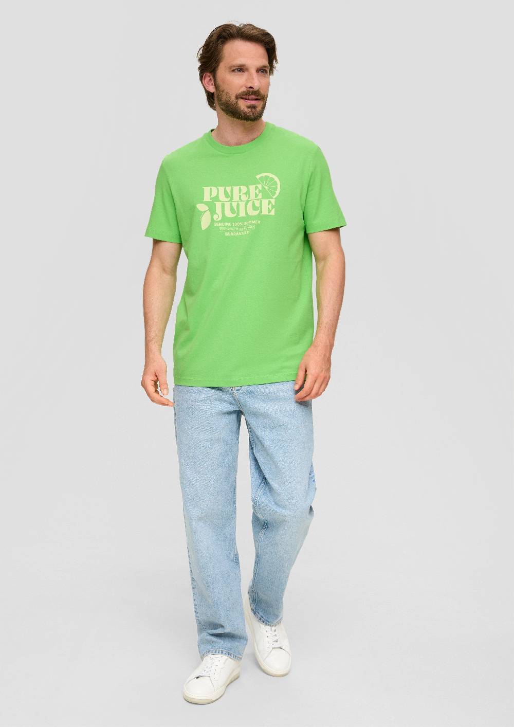 S.Oliver Baumwoll-T-Shirt Mit Frontprint
