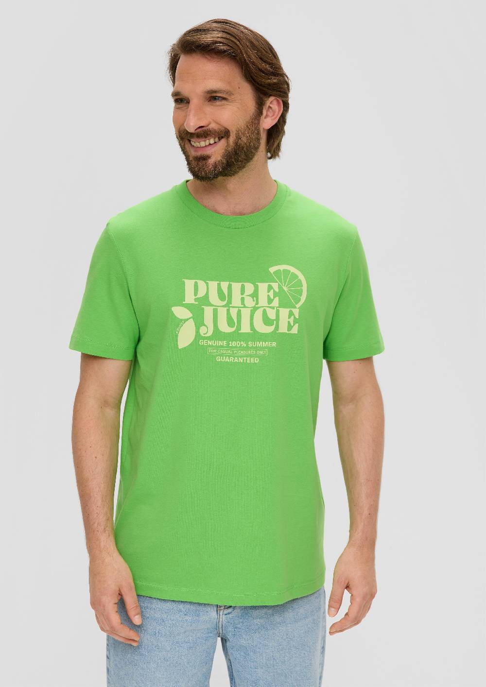 S.Oliver Baumwoll-T-Shirt Mit Frontprint