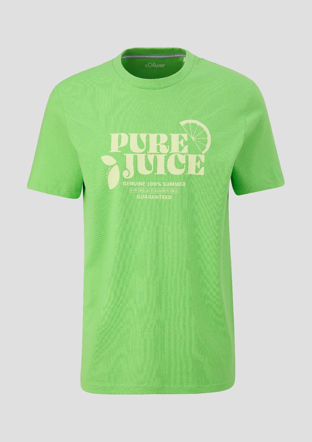 S.Oliver Baumwoll-T-Shirt Mit Frontprint