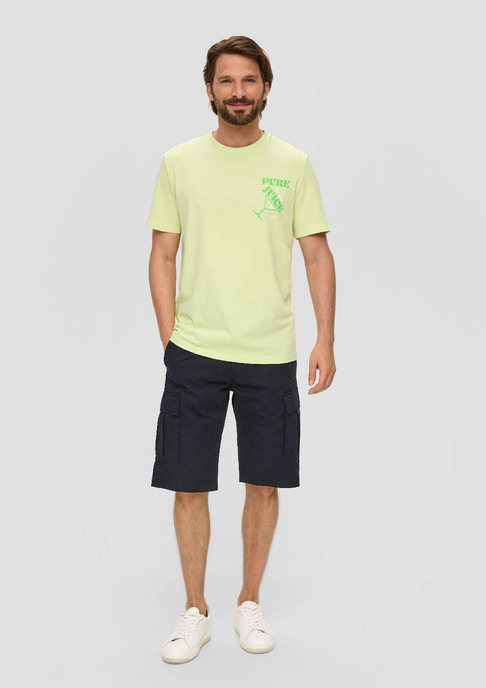 S.Oliver Baumwoll-T-Shirt Mit Frontprint