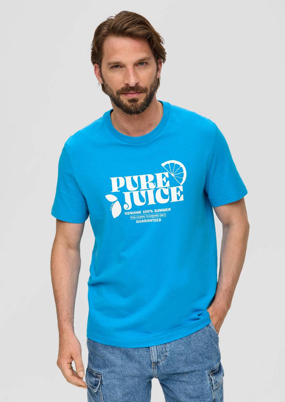 S.Oliver Baumwoll-T-Shirt Mit Frontprint