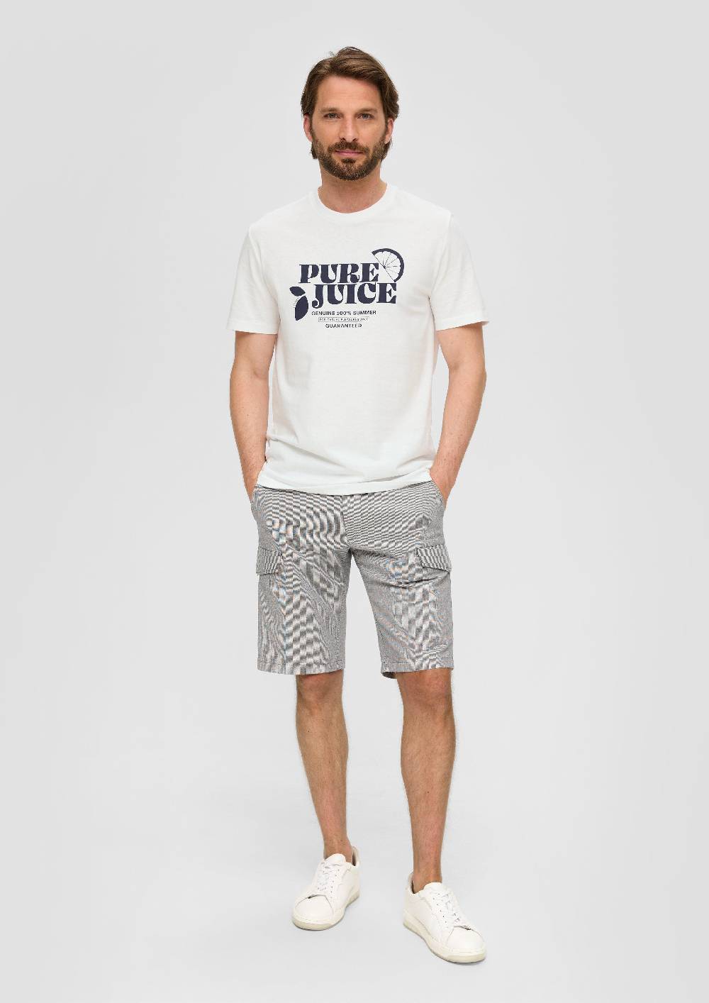 S.Oliver Baumwoll-T-Shirt Mit Frontprint