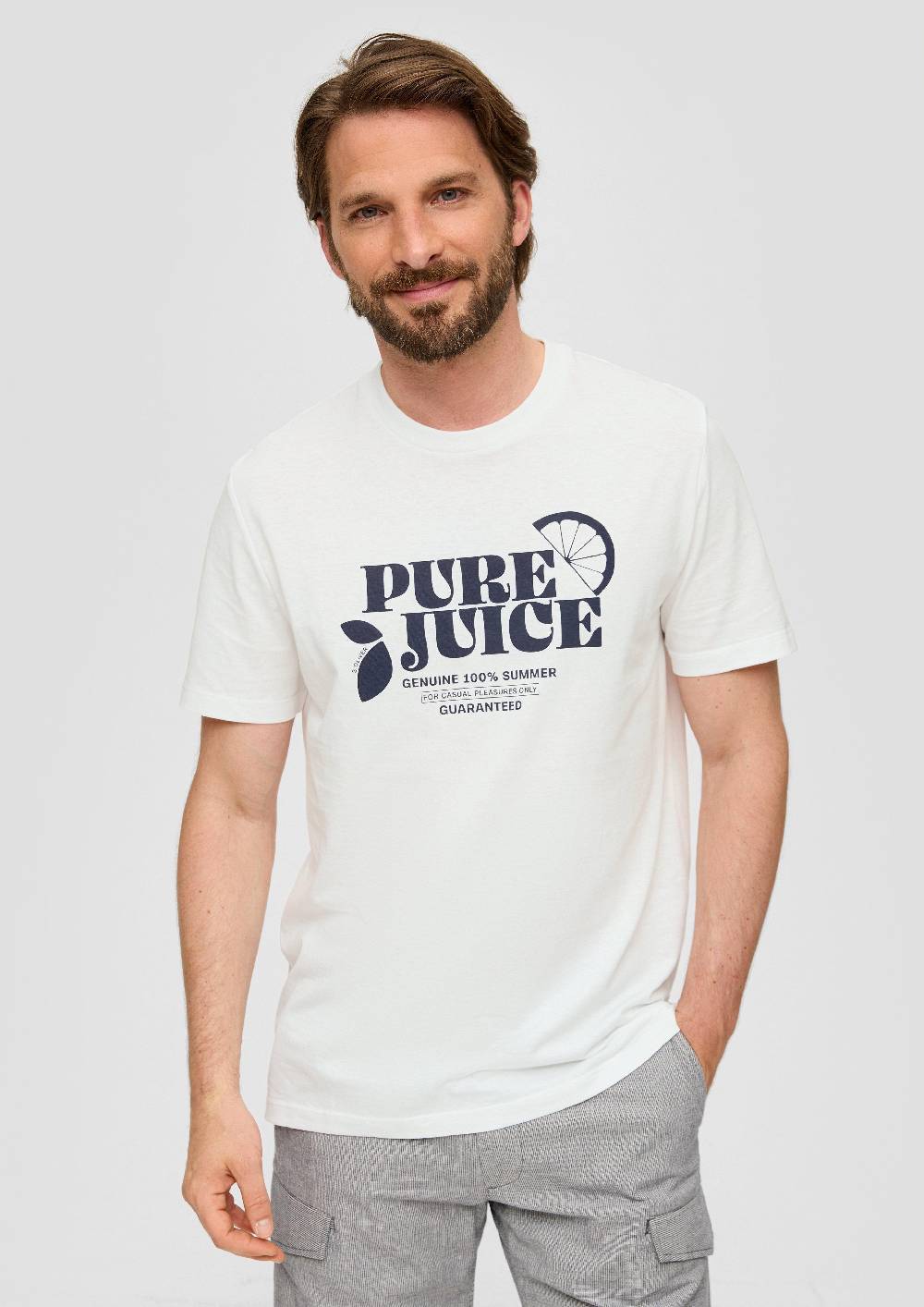 S.Oliver Baumwoll-T-Shirt Mit Frontprint