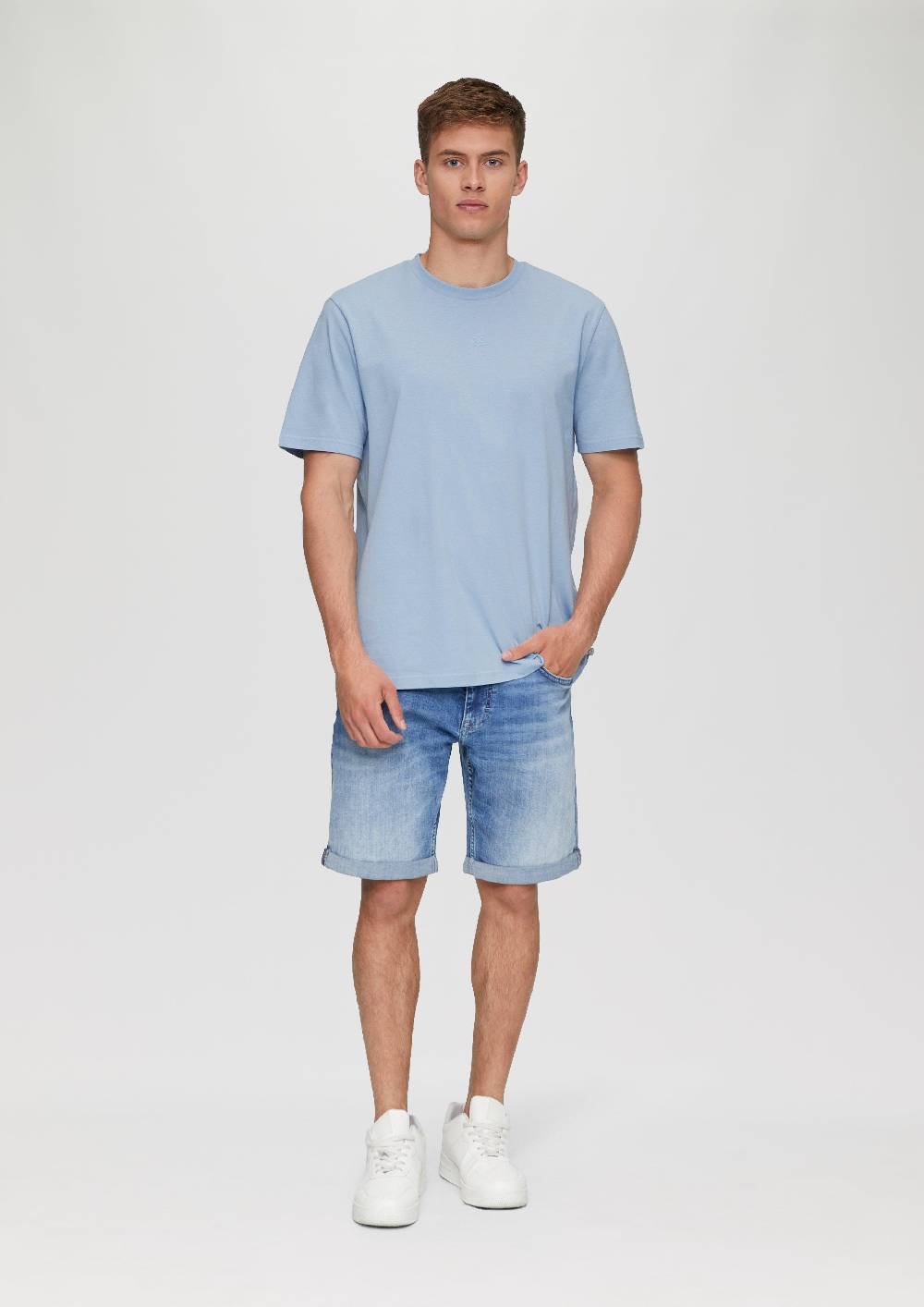 S.Oliver Baumwoll-T-Shirt Mit Logo-Print