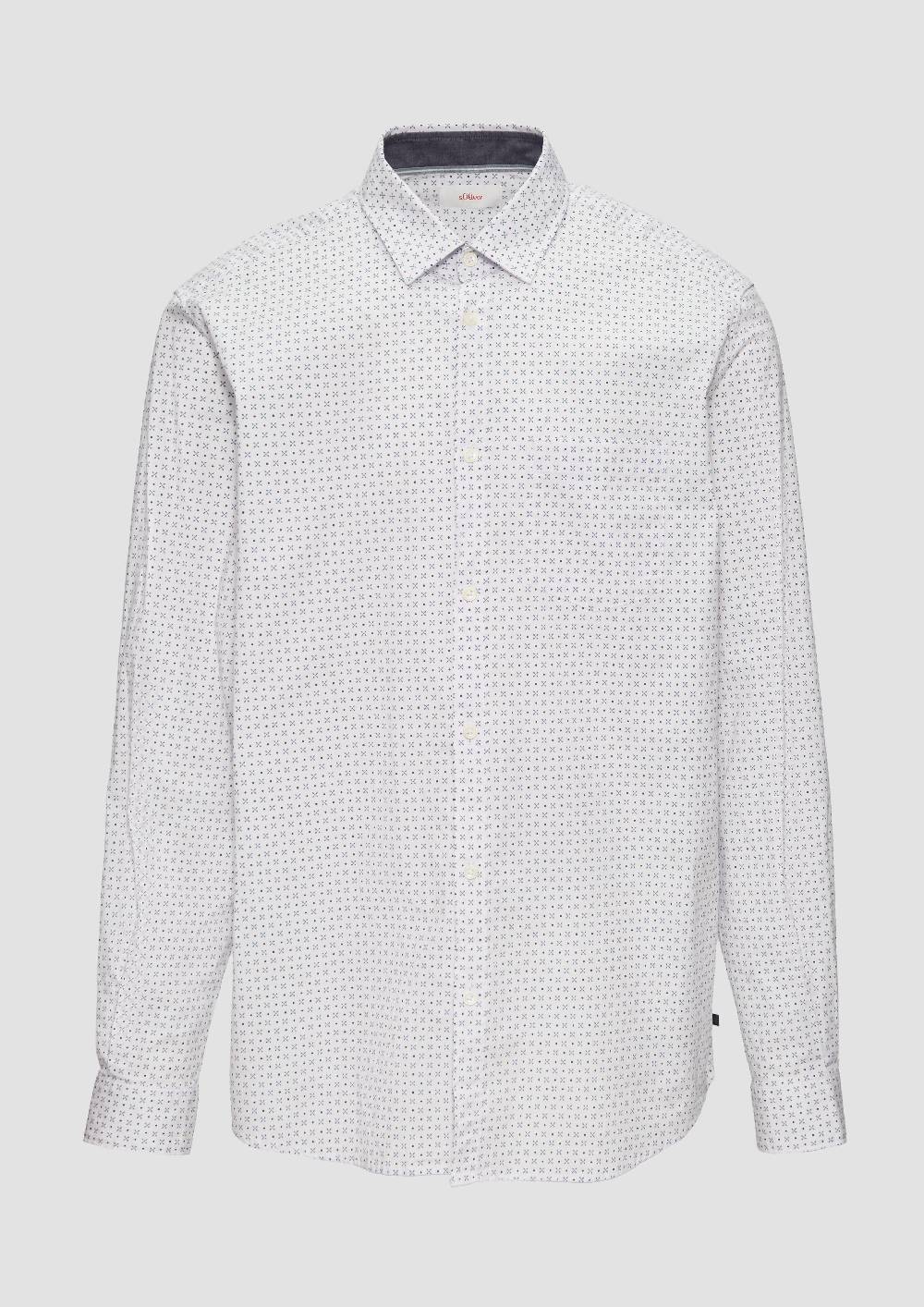 S.Oliver Baumwollhemd Mit Kentkragen