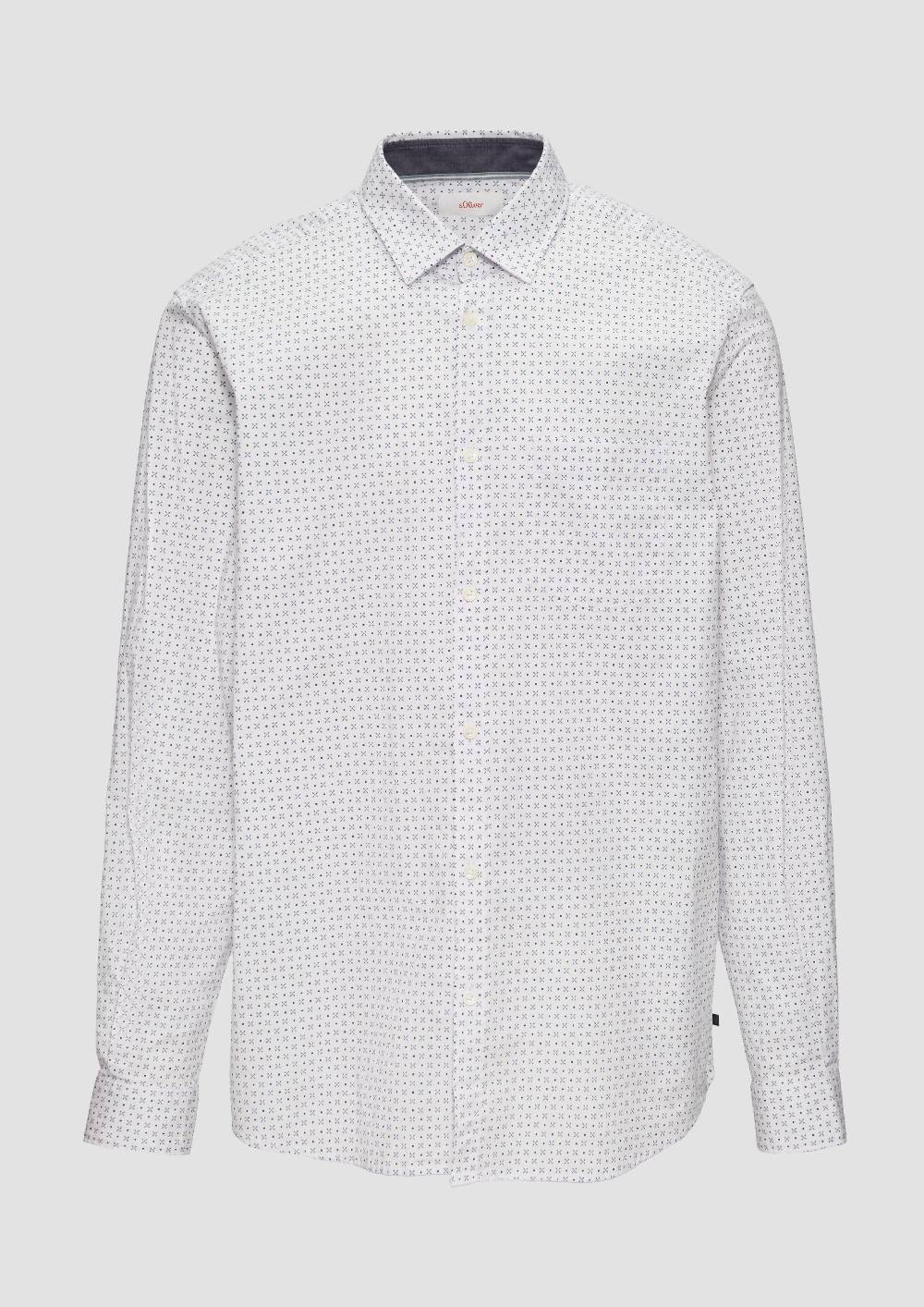 S.Oliver Baumwollhemd Mit Kentkragen