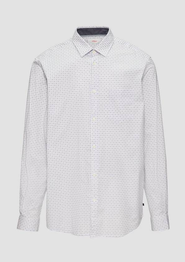 s.Oliver Baumwollhemd mit Kentkragen