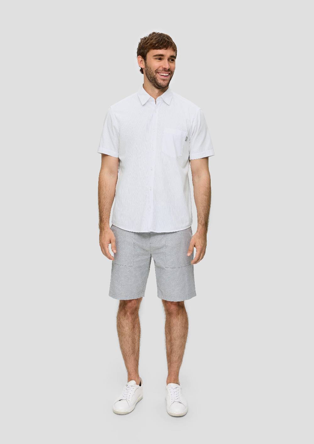 S.Oliver Baumwollhemd Mit Musterstruktur