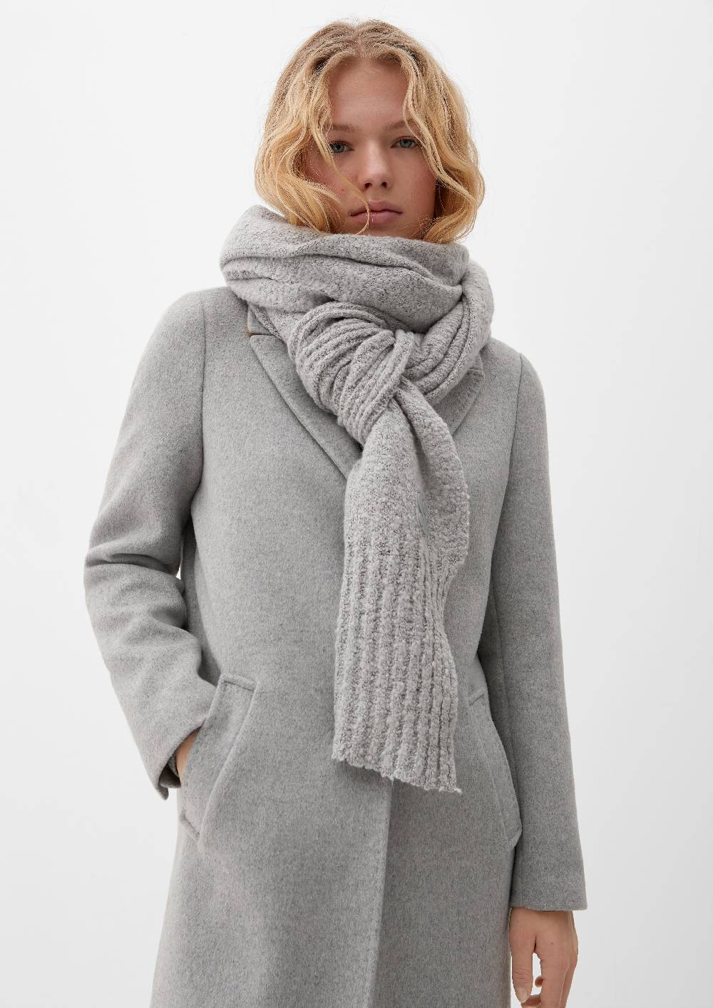 S.Oliver Baumwollschal Aus Bouclé