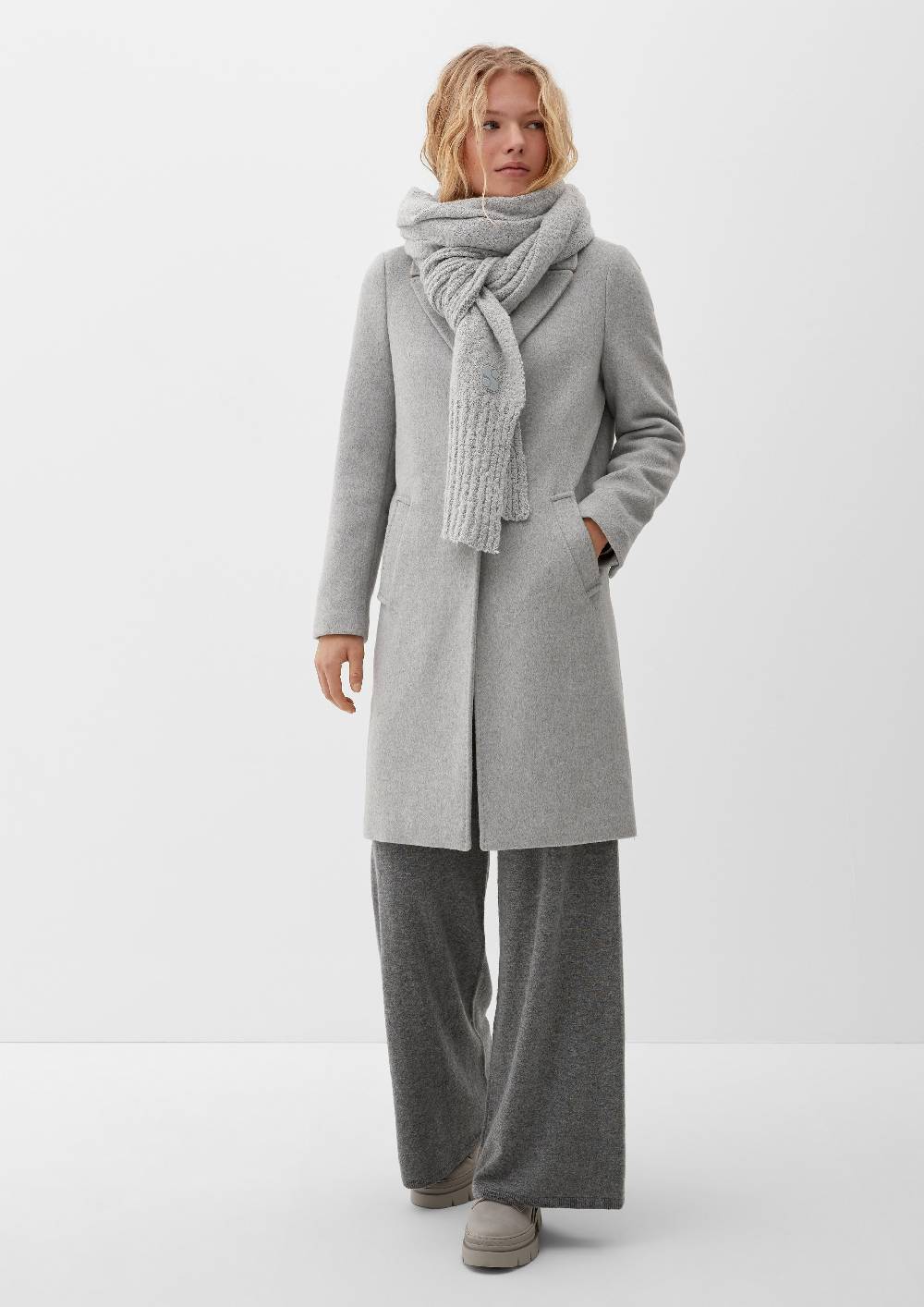 S.Oliver Baumwollschal Aus Bouclé