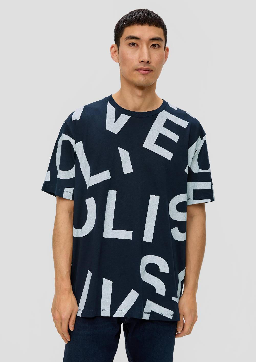 S.Oliver Baumwollshirt Mit Allover-Print