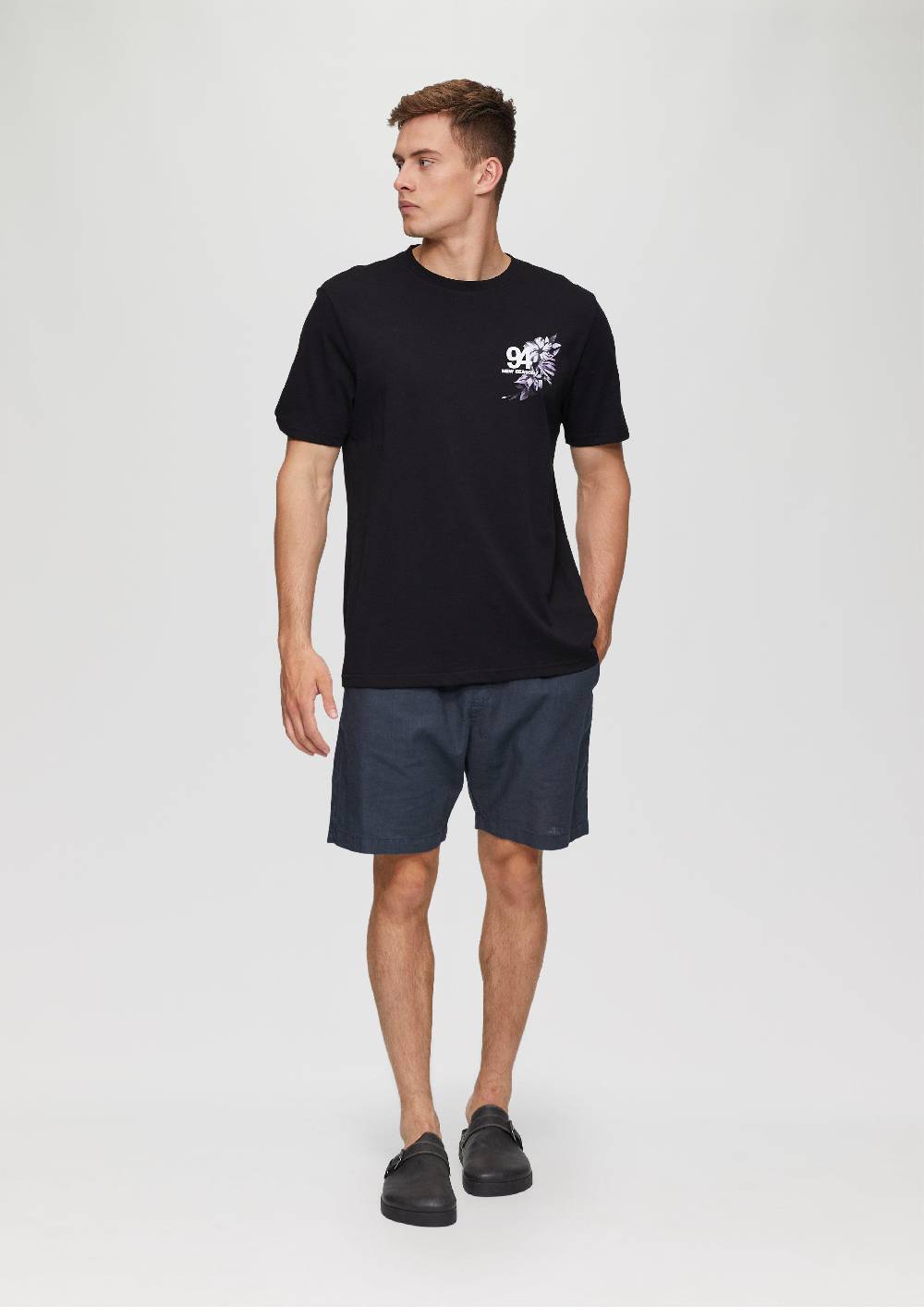 S.Oliver Baumwollshirt Mit Brustprint