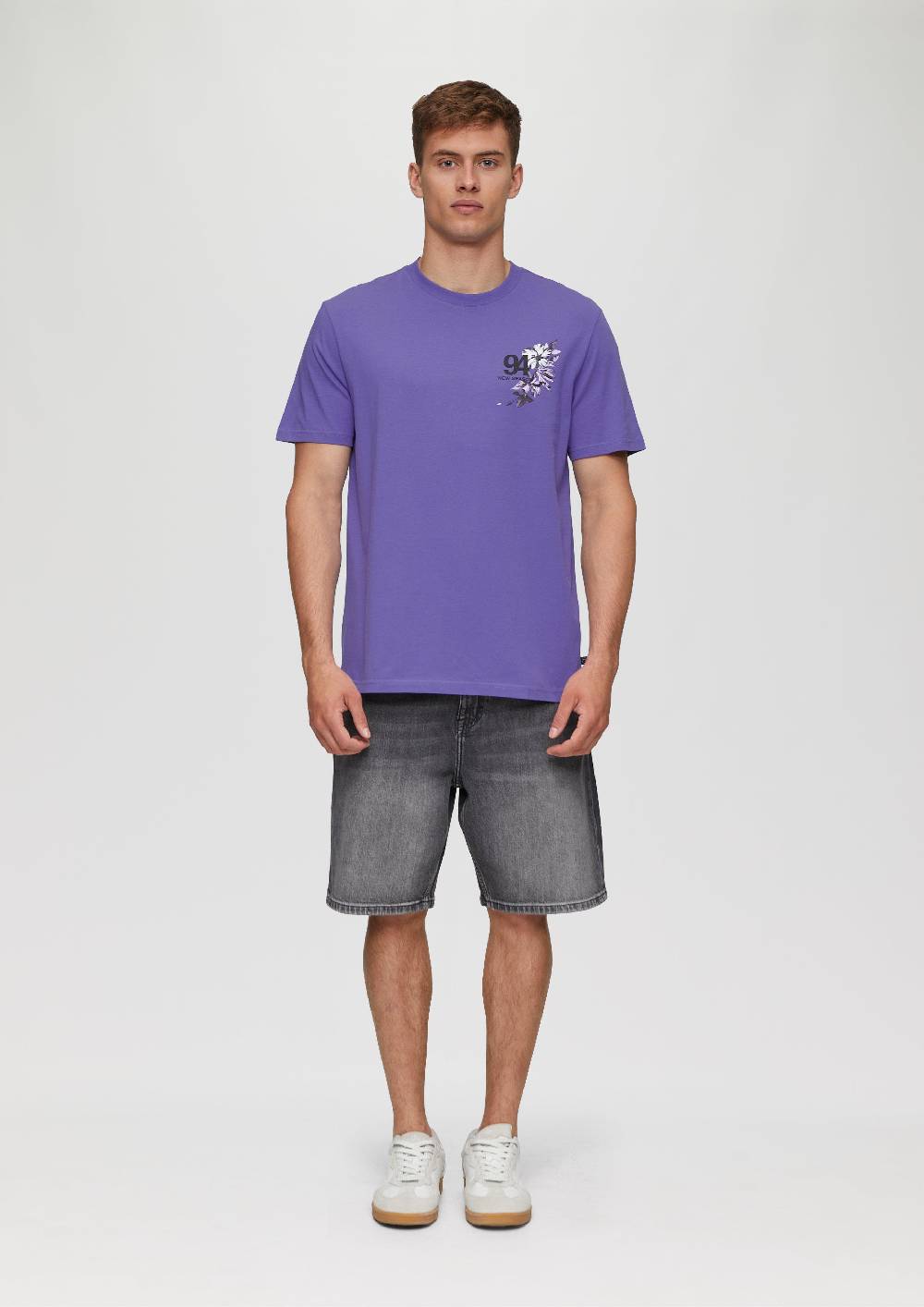 S.Oliver Baumwollshirt Mit Brustprint