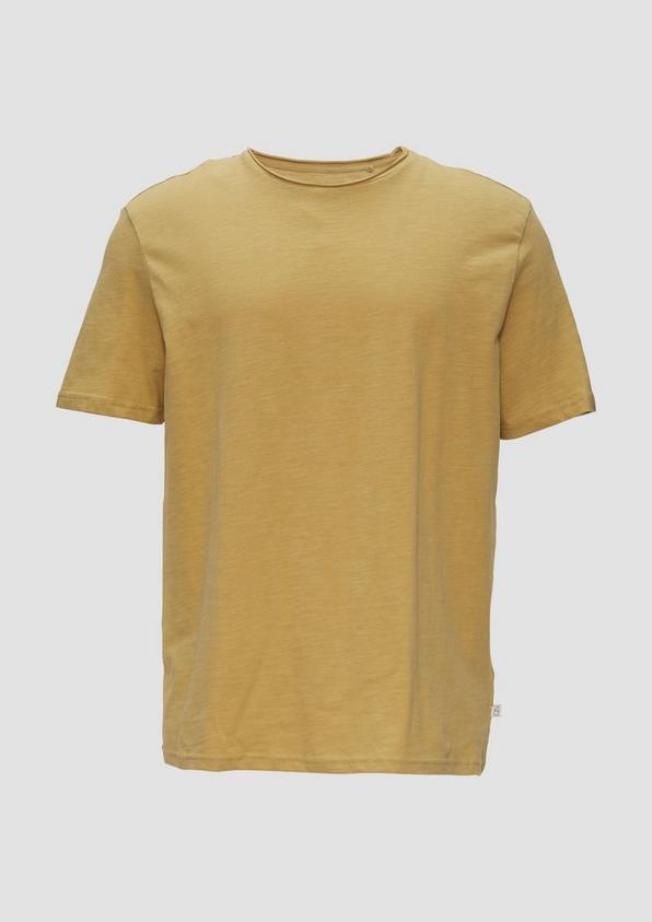 s.Oliver Baumwollshirt mit Flammgarn-Struktur