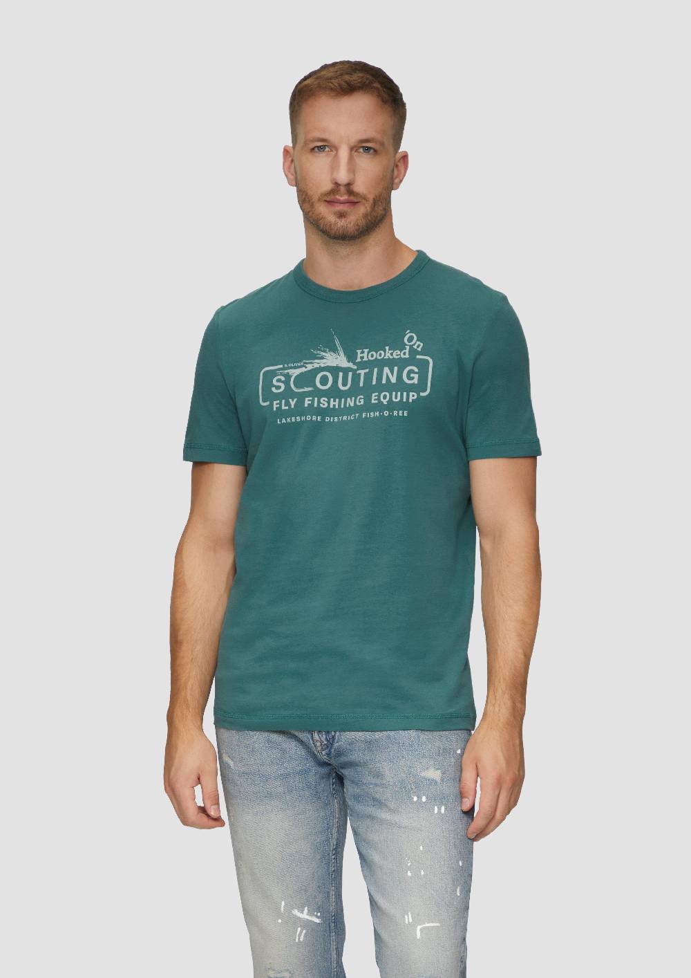S.Oliver Baumwollshirt Mit Frontprint