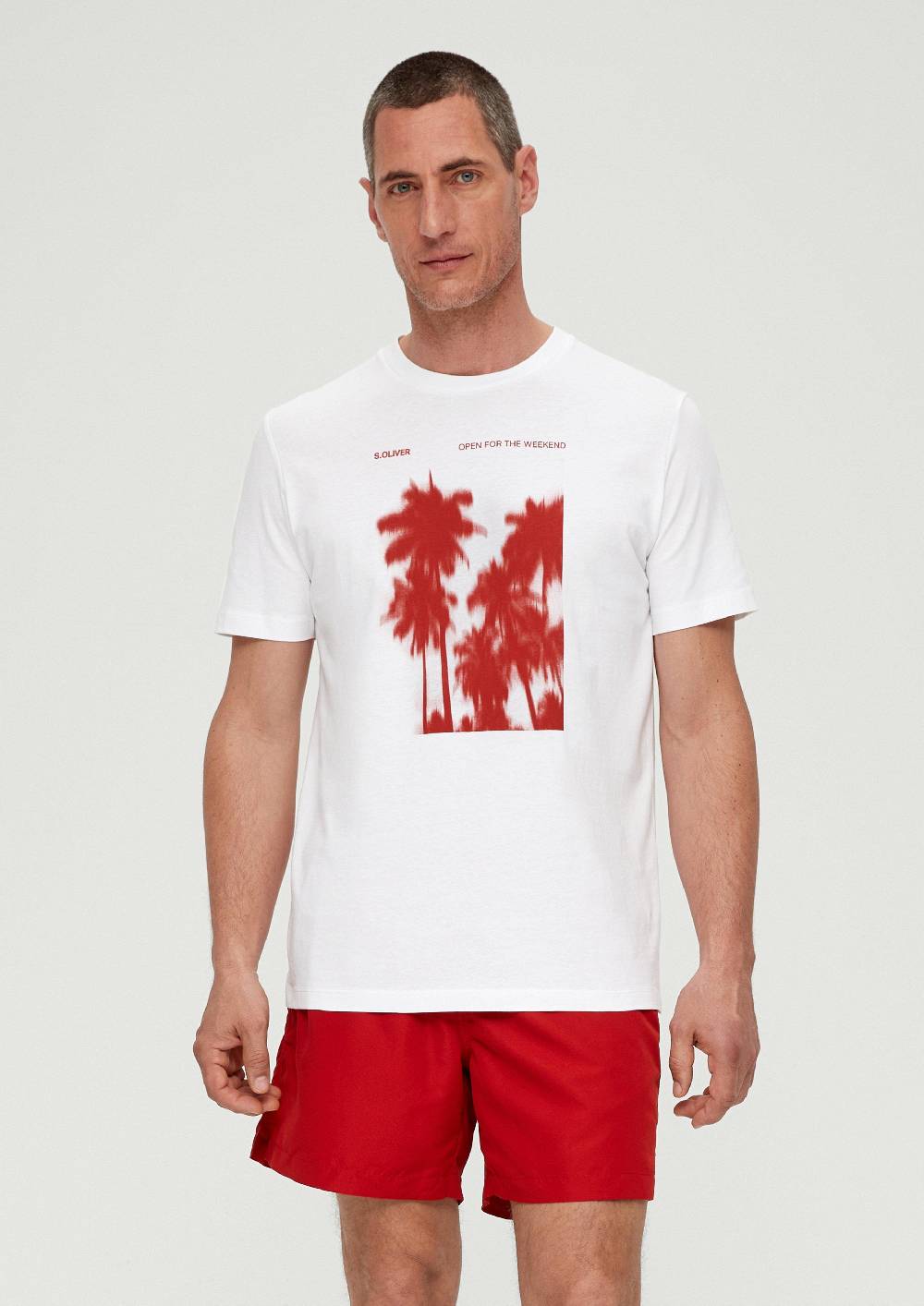 S.Oliver Baumwollshirt Mit Frontprint