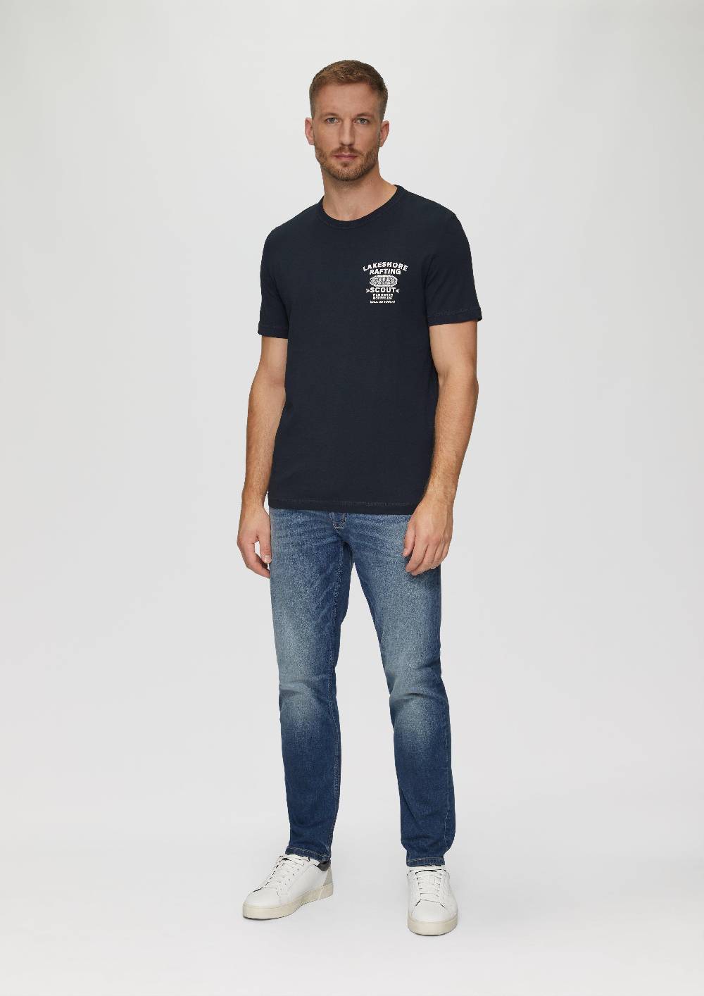 S.Oliver Baumwollshirt Mit Frontprint