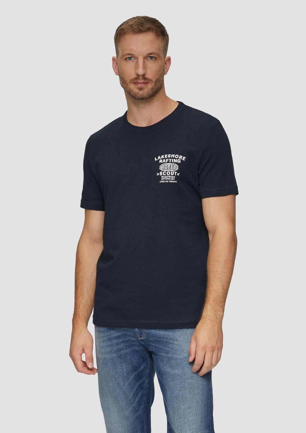 S.Oliver Baumwollshirt Mit Frontprint