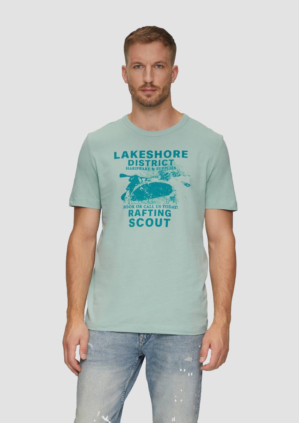 S.Oliver Baumwollshirt Mit Frontprint