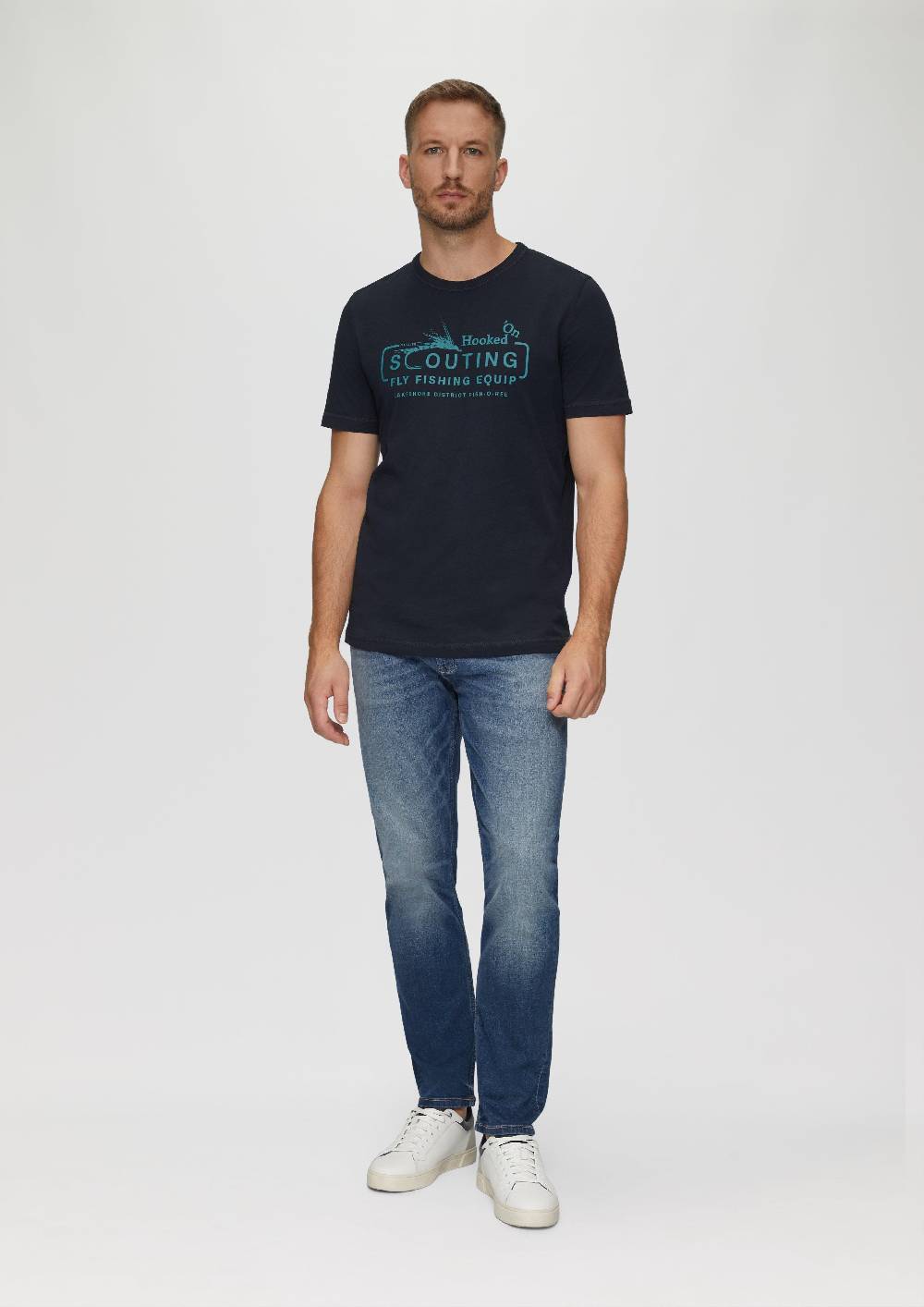 S.Oliver Baumwollshirt Mit Frontprint