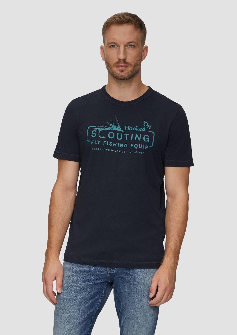 S.Oliver Baumwollshirt Mit Frontprint