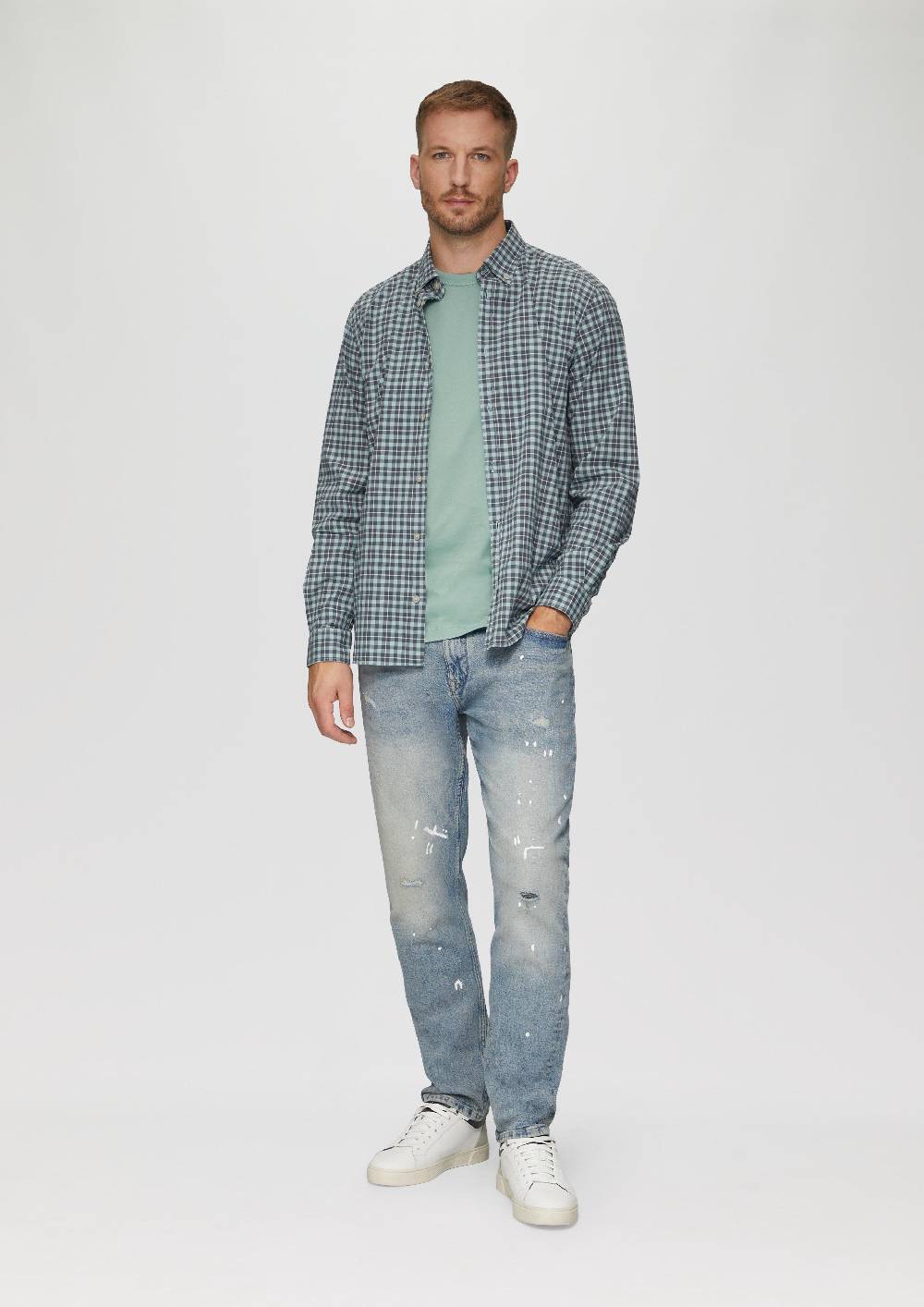 S.Oliver Baumwollshirt Mit Frontprint