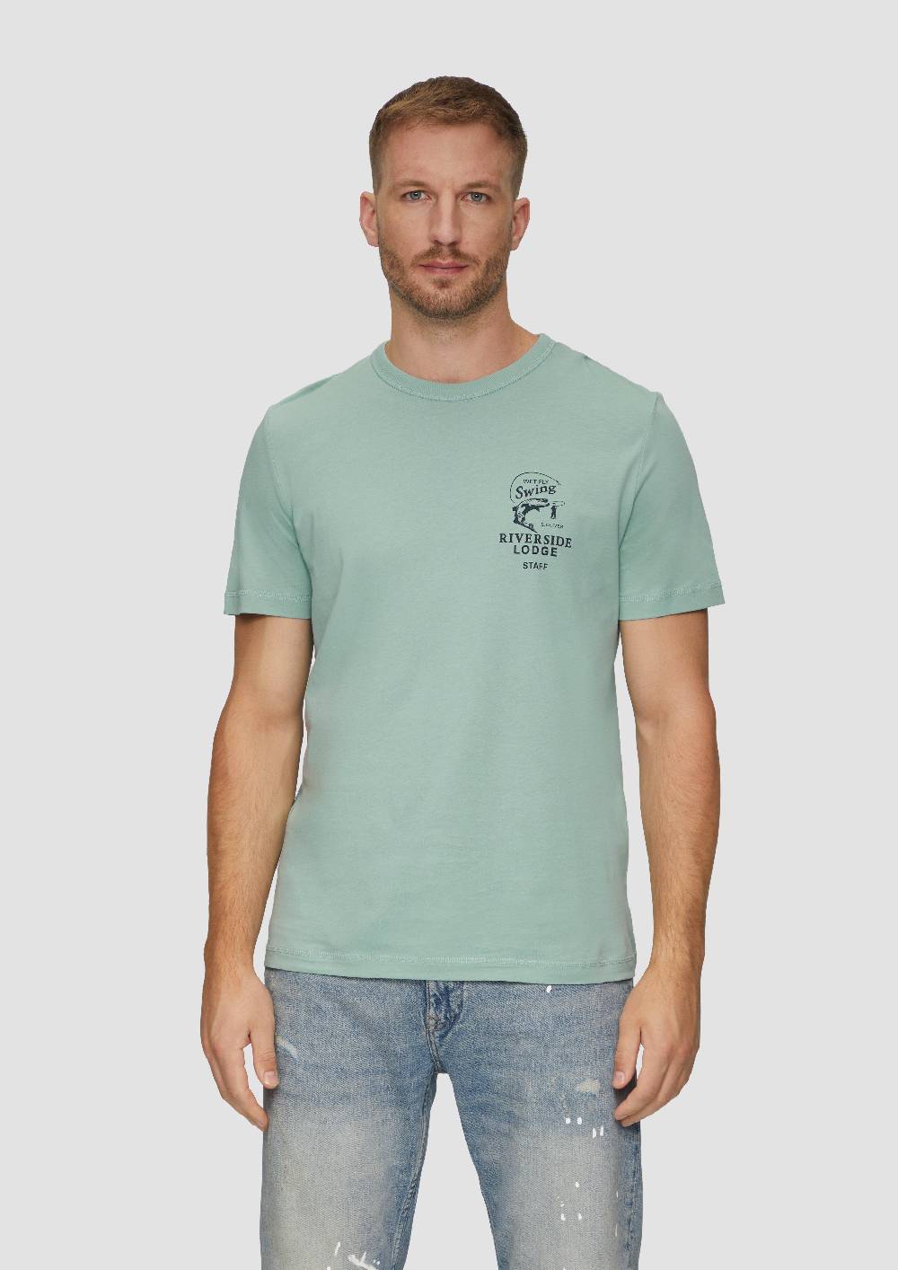 S.Oliver Baumwollshirt Mit Frontprint