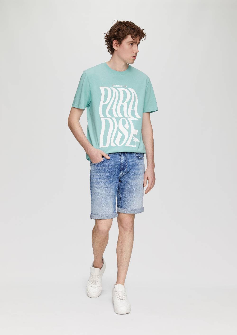 S.Oliver Baumwollshirt Mit Frontprint