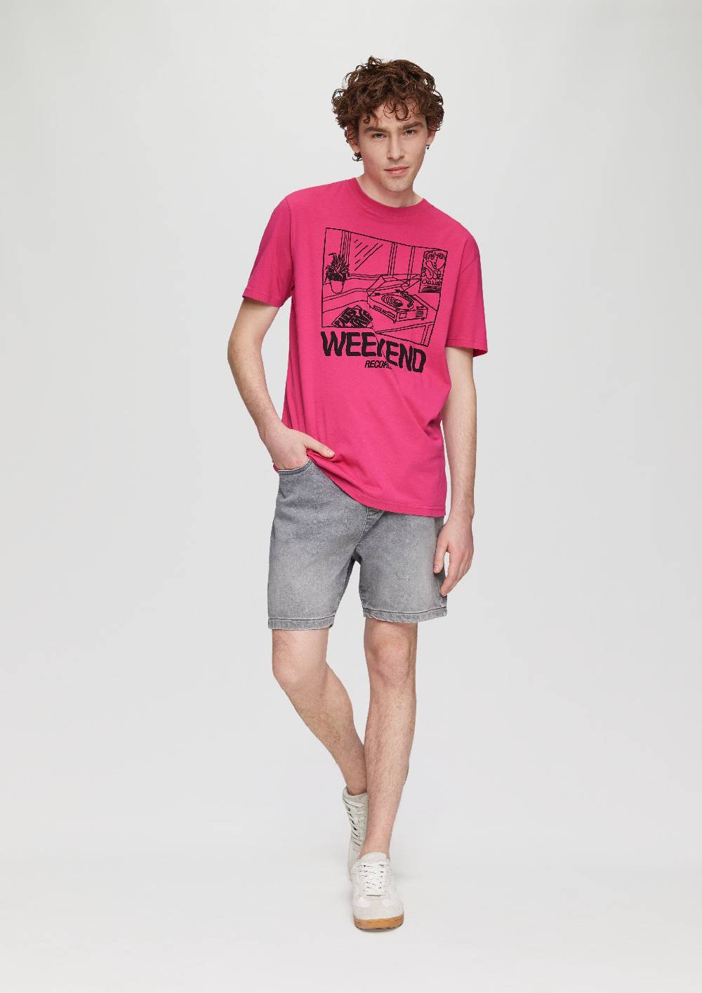 S.Oliver Baumwollshirt Mit Frontprint