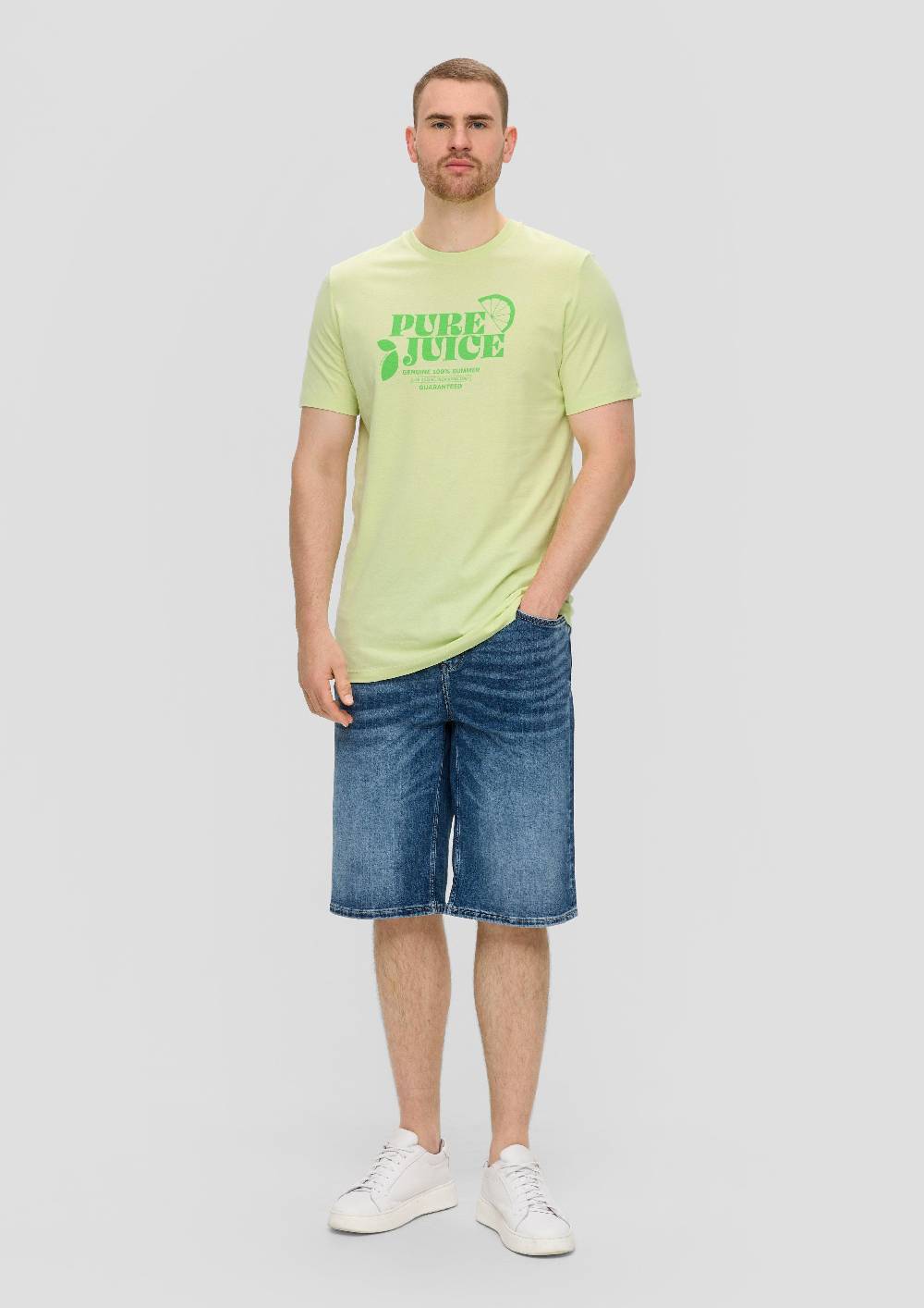 S.Oliver Baumwollshirt Mit Frontprint