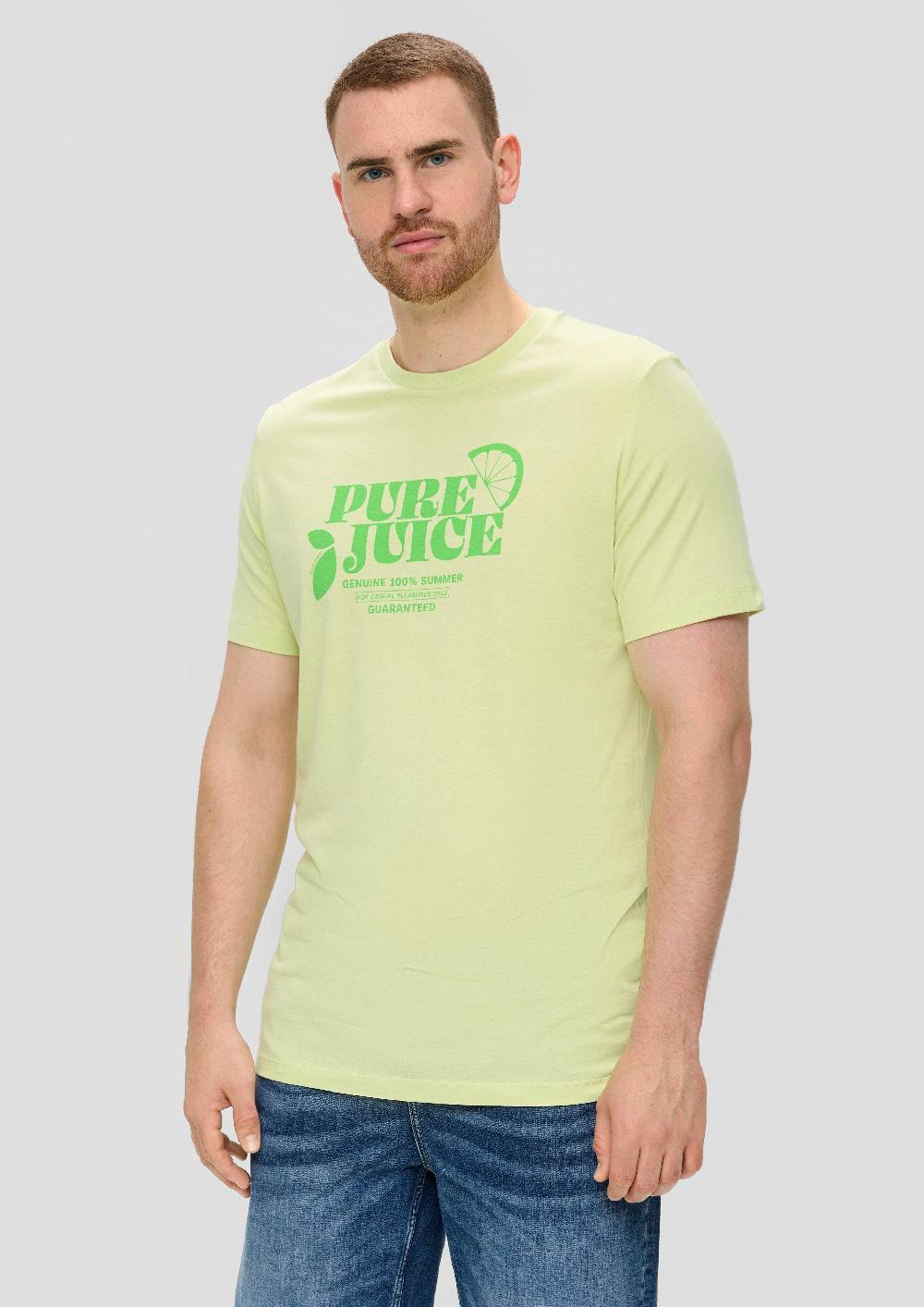 S.Oliver Baumwollshirt Mit Frontprint