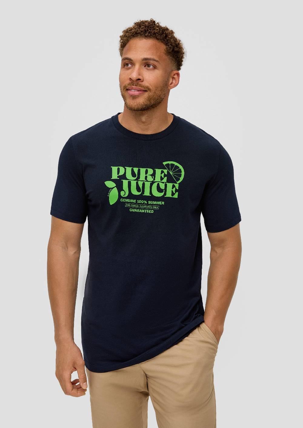 S.Oliver Baumwollshirt Mit Frontprint