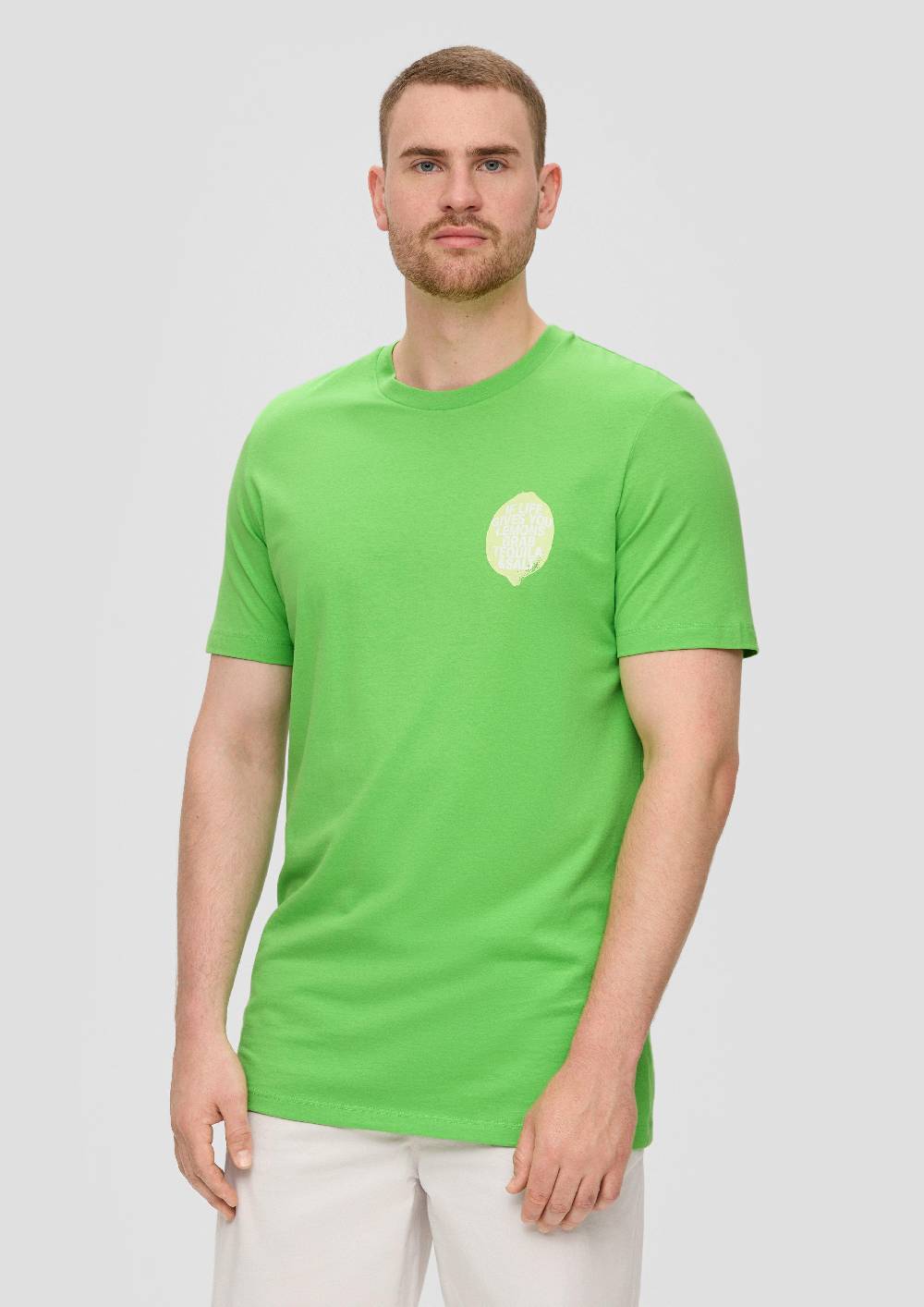 S.Oliver Baumwollshirt Mit Frontprint