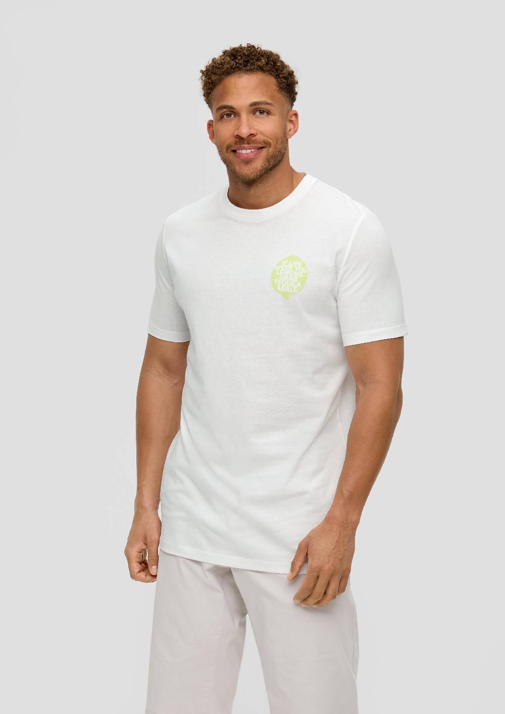 S.Oliver Baumwollshirt Mit Frontprint