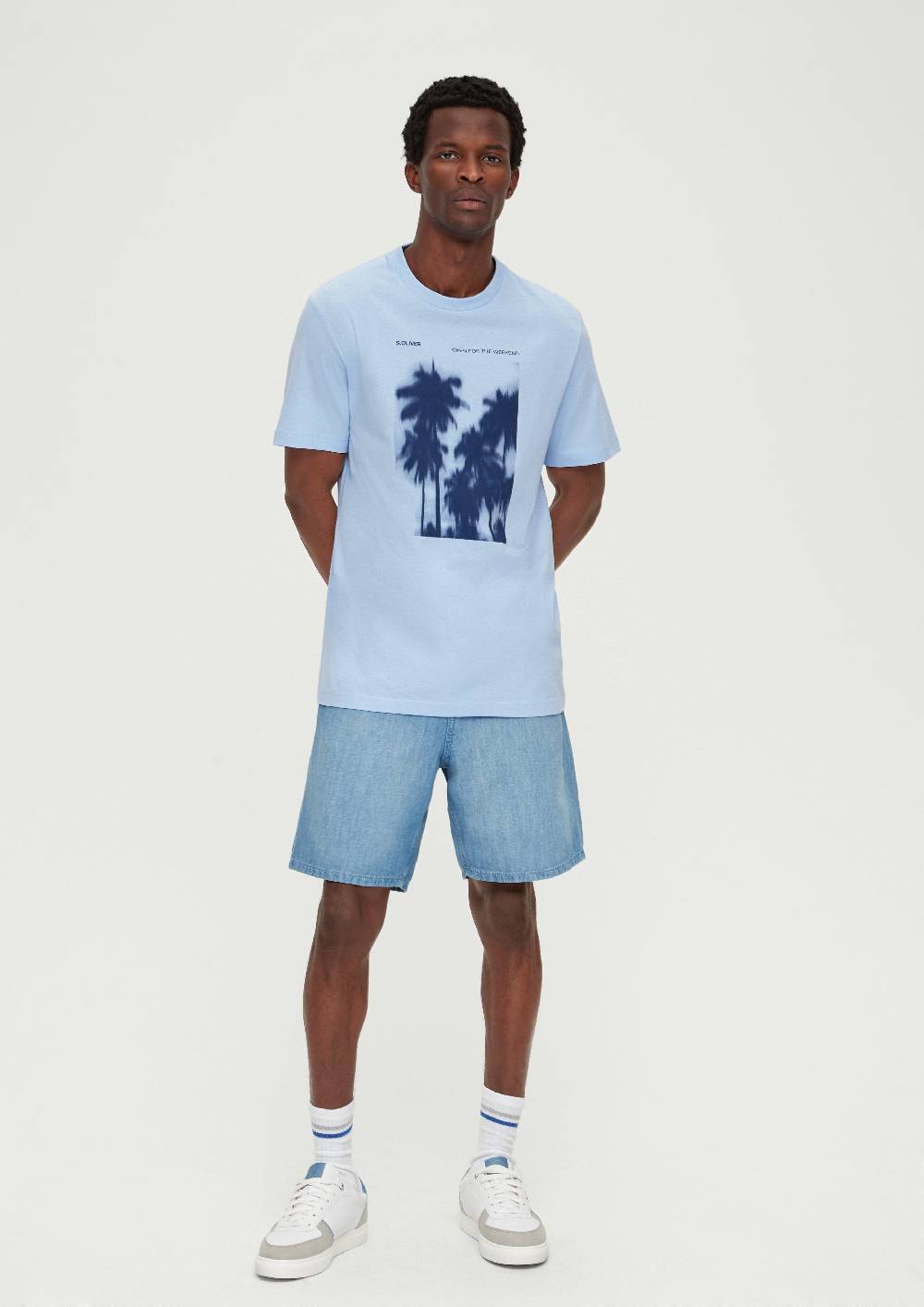 S.Oliver Baumwollshirt Mit Frontprint
